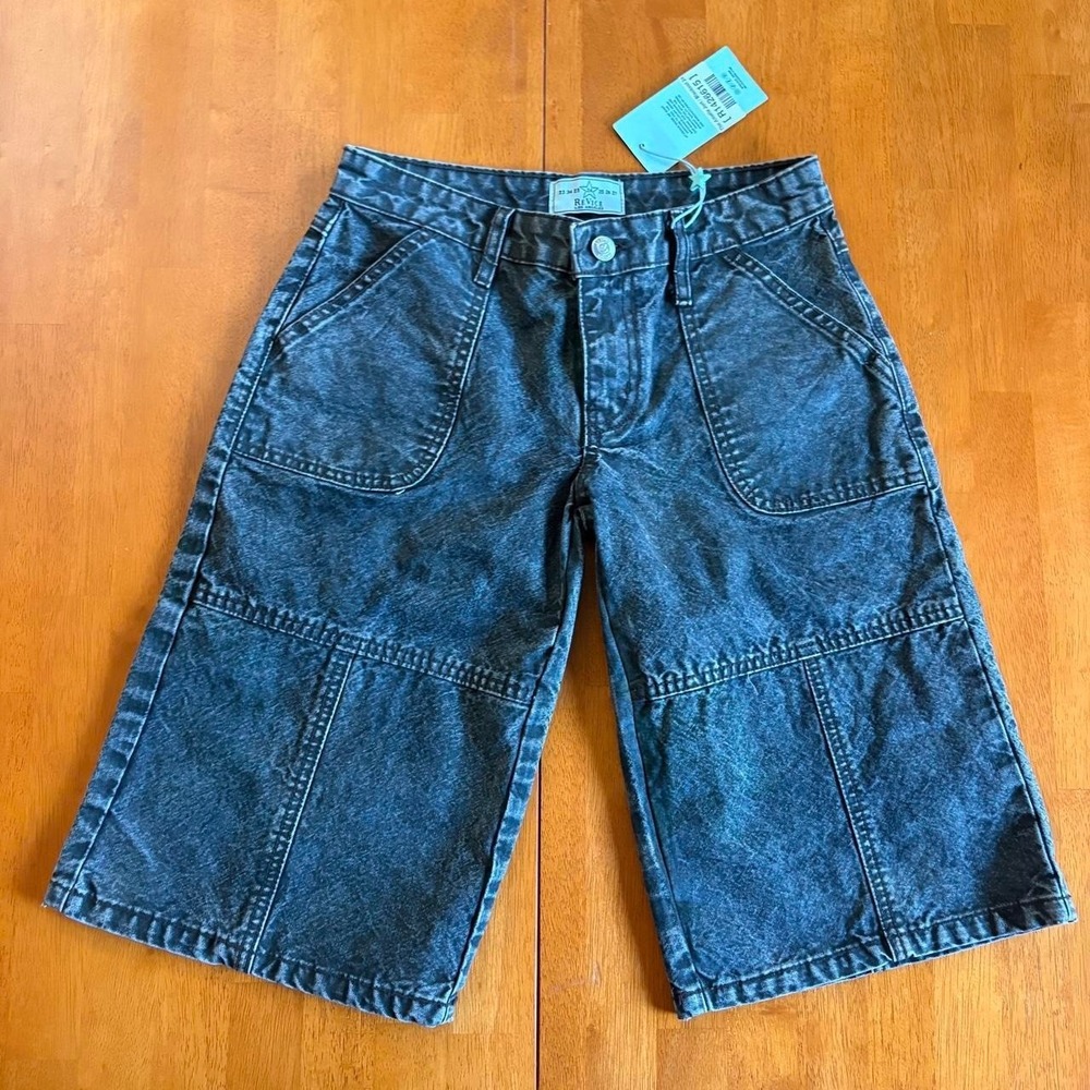 NWT Revice Los Angeles Blackout denim Amelia Jorts